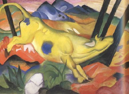Franz Marc Yellow Cow (mk34) Norge oil painting art